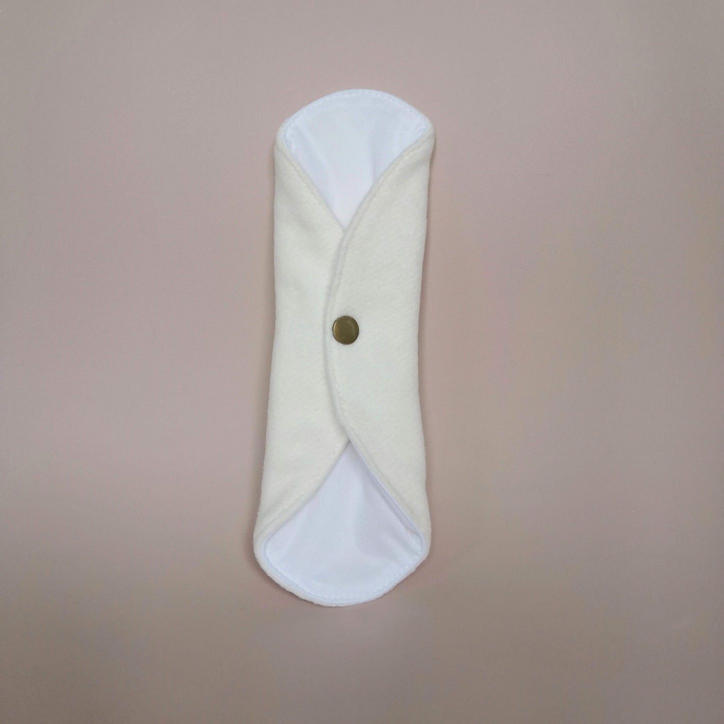 serviette hygienique lavable réutilisable (SHL) nuit uni pour menstruations chanvre/coton format plié